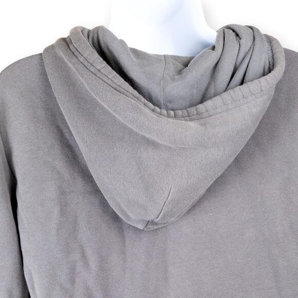 Hollister Gray Logo Womens Knit Fleece Full Zip Hoodie M - Picture 7 of 9